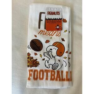 Peanuts Snoopy Kitchen Towels - Fall Means Football